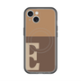スリムプロテクションプレミアムケース with MagSafe［ オリジナル - initial two tone - E brown ］