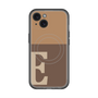 スリムプロテクションプレミアムケース with MagSafe［ オリジナル - initial two tone - E brown ］
