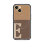 スリムプロテクションプレミアムケース with MagSafe［ オリジナル - initial two tone - E brown ］