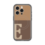 スリムプロテクションプレミアムケース with MagSafe［ オリジナル - initial two tone - E brown ］