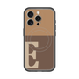 スリムプロテクションプレミアムケース with MagSafe［ オリジナル - initial two tone - E brown ］
