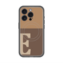 スリムプロテクションプレミアムケース with MagSafe［ オリジナル - initial two tone - E brown ］