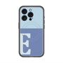 スリムプロテクションプレミアムケース with MagSafe［ オリジナル - initial two tone - E blue ］