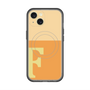 スリムプロテクションプレミアムケース with MagSafe［ オリジナル - initial two tone - F orange ］