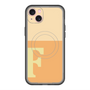 スリムプロテクションプレミアムケース with MagSafe［ オリジナル - initial two tone - F orange ］