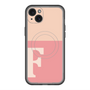 スリムプロテクションプレミアムケース with MagSafe［ オリジナル - initial two tone - F pink ］