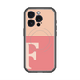 スリムプロテクションプレミアムケース with MagSafe［ オリジナル - initial two tone - F pink ］