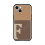 スリムプロテクションプレミアムケース with MagSafe［ オリジナル - initial two tone - F brown ］