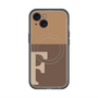 スリムプロテクションプレミアムケース with MagSafe［ オリジナル - initial two tone - F brown ］