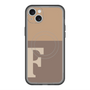 スリムプロテクションプレミアムケース with MagSafe［ オリジナル - initial two tone - F brown ］