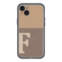 スリムプロテクションプレミアムケース with MagSafe［ オリジナル - initial two tone - F brown ］