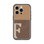 スリムプロテクションプレミアムケース with MagSafe［ オリジナル - initial two tone - F brown ］