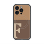 スリムプロテクションプレミアムケース with MagSafe［ オリジナル - initial two tone - F brown ］