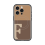 スリムプロテクションプレミアムケース with MagSafe［ オリジナル - initial two tone - F brown ］