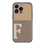 スリムプロテクションプレミアムケース with MagSafe［ オリジナル - initial two tone - F brown ］