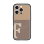 スリムプロテクションプレミアムケース with MagSafe［ オリジナル - initial two tone - F brown ］