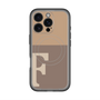 スリムプロテクションプレミアムケース with MagSafe［ オリジナル - initial two tone - F brown ］