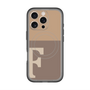 スリムプロテクションプレミアムケース with MagSafe［ オリジナル - initial two tone - F brown ］
