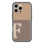 スリムプロテクションプレミアムケース with MagSafe［ オリジナル - initial two tone - F brown ］