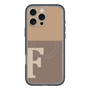 スリムプロテクションプレミアムケース with MagSafe［ オリジナル - initial two tone - F brown ］