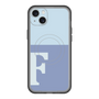 スリムプロテクションプレミアムケース with MagSafe［ オリジナル - initial two tone - F blue ］