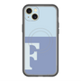 スリムプロテクションプレミアムケース with MagSafe［ オリジナル - initial two tone - F blue ］
