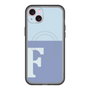 スリムプロテクションプレミアムケース with MagSafe［ オリジナル - initial two tone - F blue ］