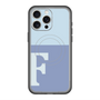 スリムプロテクションプレミアムケース with MagSafe［ オリジナル - initial two tone - F blue ］
