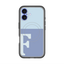 スリムプロテクションプレミアムケース with MagSafe［ オリジナル - initial two tone - F blue ］