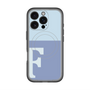 スリムプロテクションプレミアムケース with MagSafe［ オリジナル - initial two tone - F blue ］