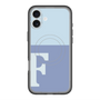 スリムプロテクションプレミアムケース with MagSafe［ オリジナル - initial two tone - F blue ］