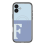 スリムプロテクションプレミアムケース with MagSafe［ オリジナル - initial two tone - F blue ］