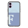 スリムプロテクションプレミアムケース with MagSafe［ オリジナル - initial two tone - F blue ］