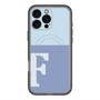 スリムプロテクションプレミアムケース with MagSafe［ オリジナル - initial two tone - F blue ］