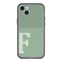 スリムプロテクションプレミアムケース with MagSafe［ オリジナル - initial two tone - F green ］