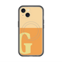 スリムプロテクションプレミアムケース with MagSafe［ オリジナル - initial two tone - G orange ］
