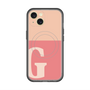 スリムプロテクションプレミアムケース with MagSafe［ オリジナル - initial two tone - G pink ］