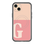 スリムプロテクションプレミアムケース with MagSafe［ オリジナル - initial two tone - G pink ］