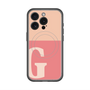 スリムプロテクションプレミアムケース with MagSafe［ オリジナル - initial two tone - G pink ］