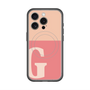 スリムプロテクションプレミアムケース with MagSafe［ オリジナル - initial two tone - G pink ］