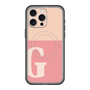 スリムプロテクションプレミアムケース with MagSafe［ オリジナル - initial two tone - G pink ］