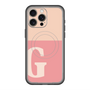 スリムプロテクションプレミアムケース with MagSafe［ オリジナル - initial two tone - G pink ］
