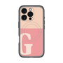 スリムプロテクションプレミアムケース with MagSafe［ オリジナル - initial two tone - G pink ］