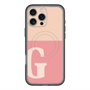 スリムプロテクションプレミアムケース with MagSafe［ オリジナル - initial two tone - G pink ］