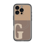 スリムプロテクションプレミアムケース with MagSafe［ オリジナル - initial two tone - G brown ］
