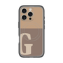 スリムプロテクションプレミアムケース with MagSafe［ オリジナル - initial two tone - G brown ］