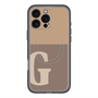 スリムプロテクションプレミアムケース with MagSafe［ オリジナル - initial two tone - G brown ］