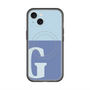 スリムプロテクションプレミアムケース with MagSafe［ オリジナル - initial two tone - G blue ］