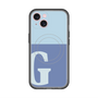 スリムプロテクションプレミアムケース with MagSafe［ オリジナル - initial two tone - G blue ］