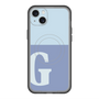 スリムプロテクションプレミアムケース with MagSafe［ オリジナル - initial two tone - G blue ］